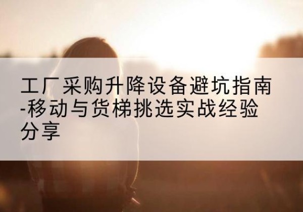 蕉城移动式升降机怎么选-工厂采购升降设备避坑指南-移动与货梯挑选实战经验分享