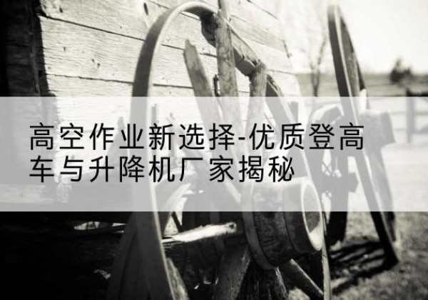 蕉城登高车厂家-高空作业新选择-优质登高车与升降机厂家揭秘